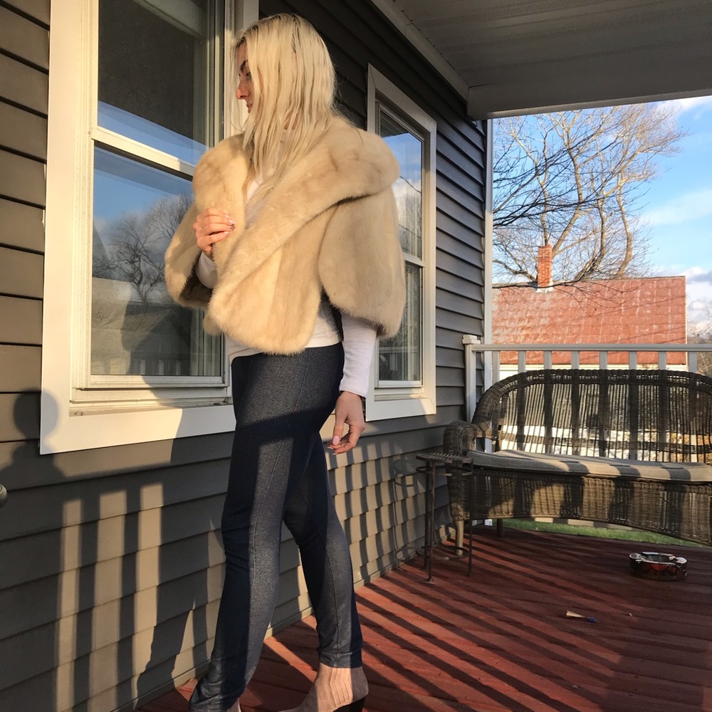 Pastel mink stole